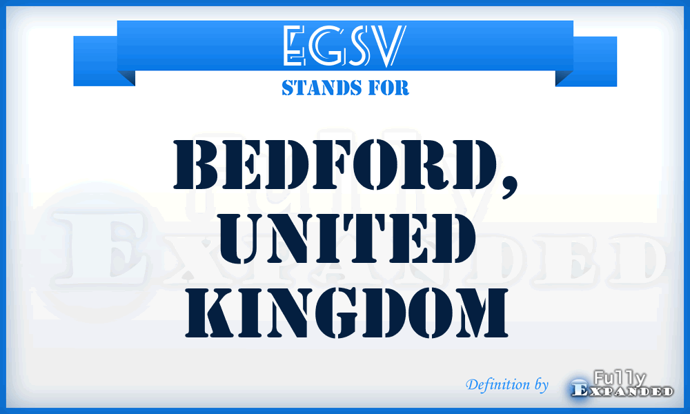 EGSV - Bedford, United Kingdom