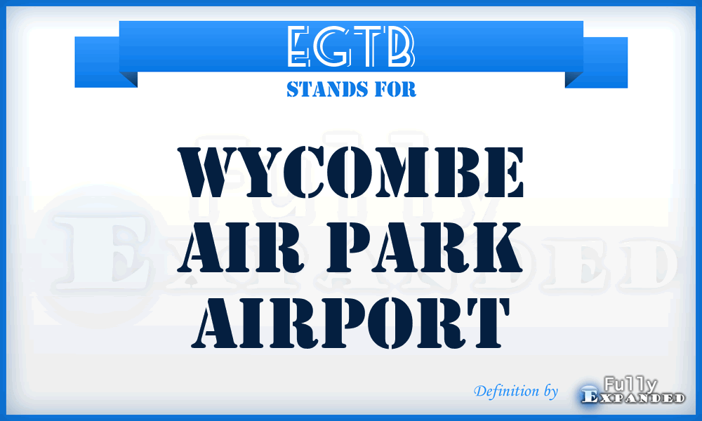 EGTB - Wycombe Air Park airport