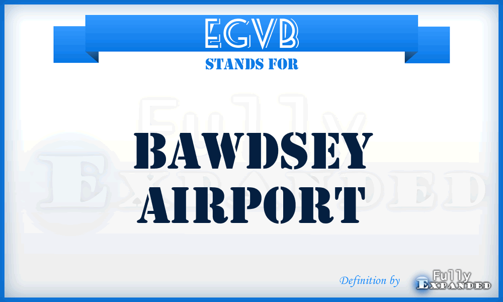 EGVB - Bawdsey airport