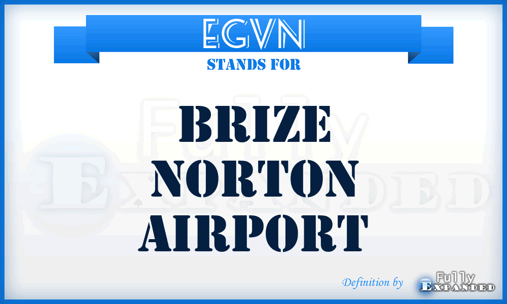 EGVN - Brize Norton airport