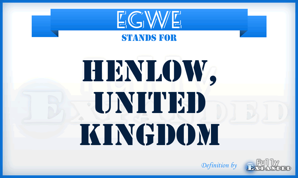 EGWE - Henlow, United Kingdom