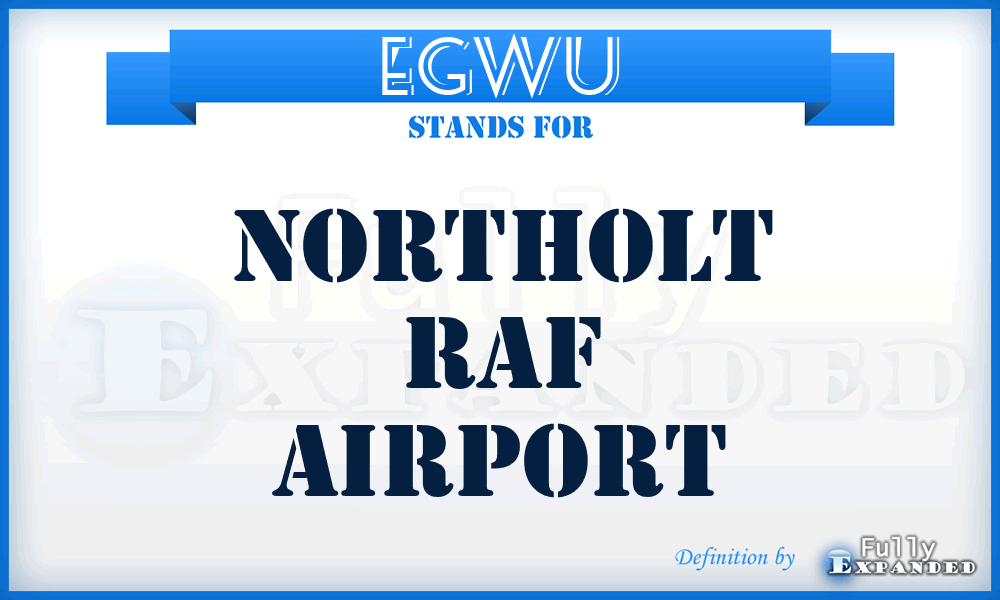 EGWU - Northolt Raf airport
