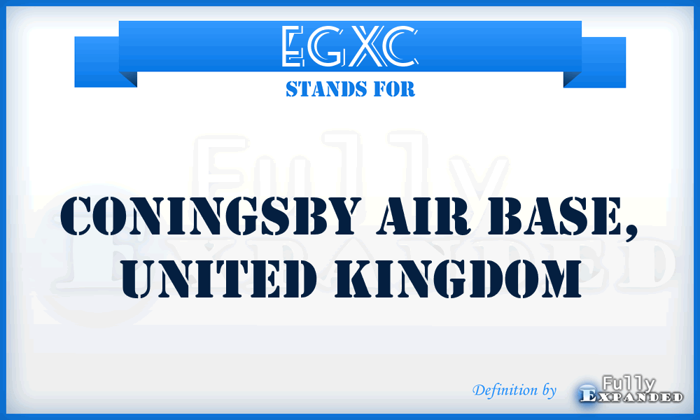 EGXC - Coningsby Air Base, United Kingdom