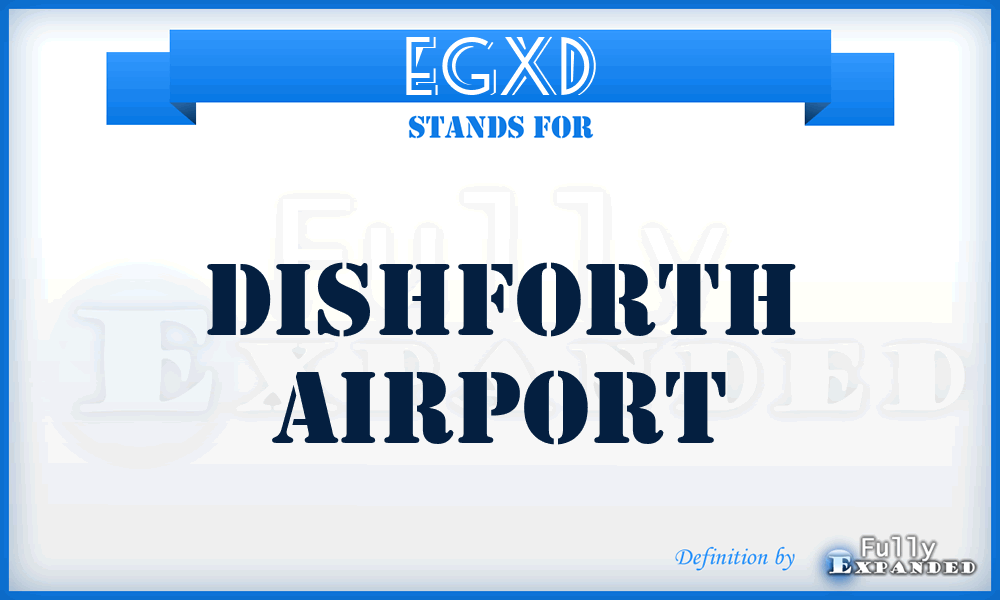 EGXD - Dishforth airport