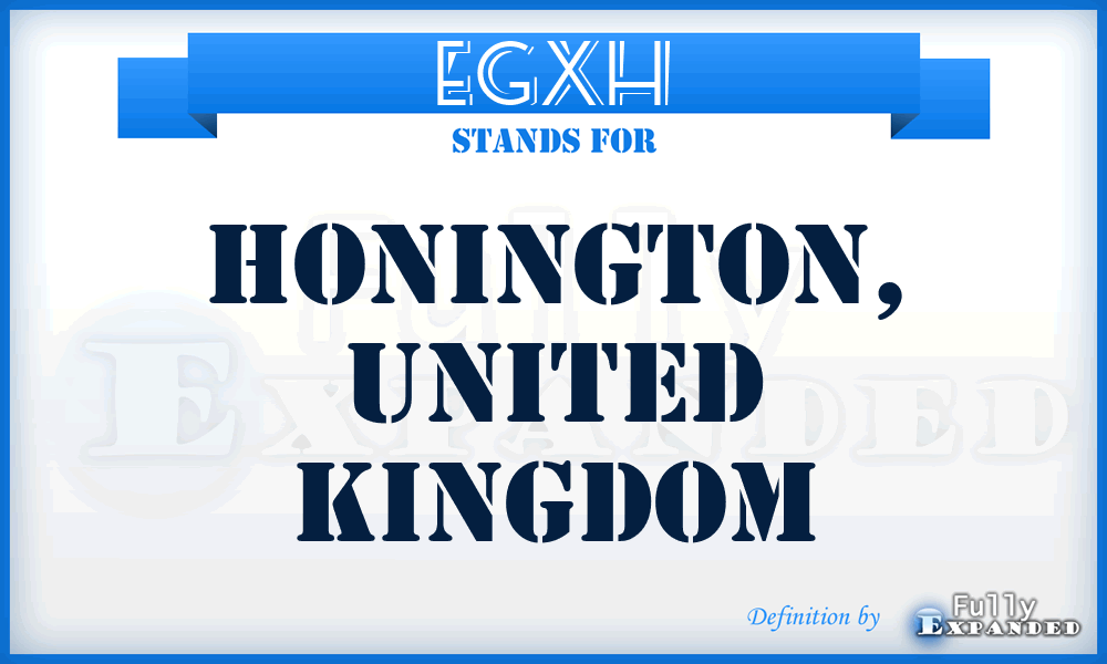 EGXH - Honington, United Kingdom
