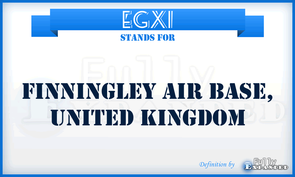 EGXI - Finningley Air Base, United Kingdom