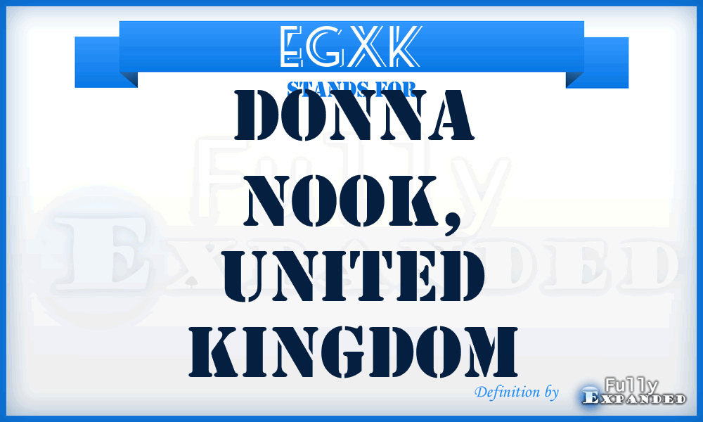 EGXK - Donna Nook, United Kingdom