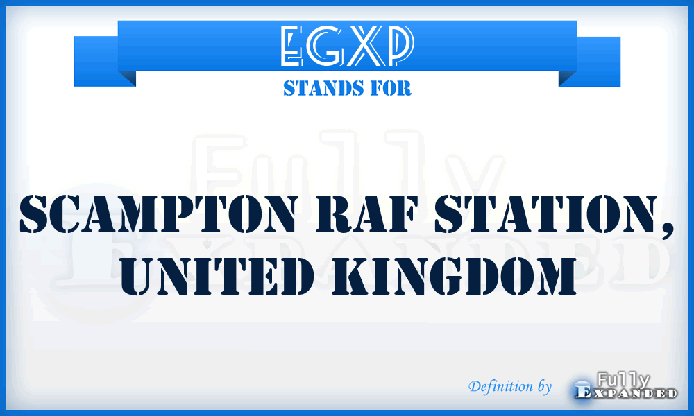 EGXP - Scampton RAF Station, United Kingdom