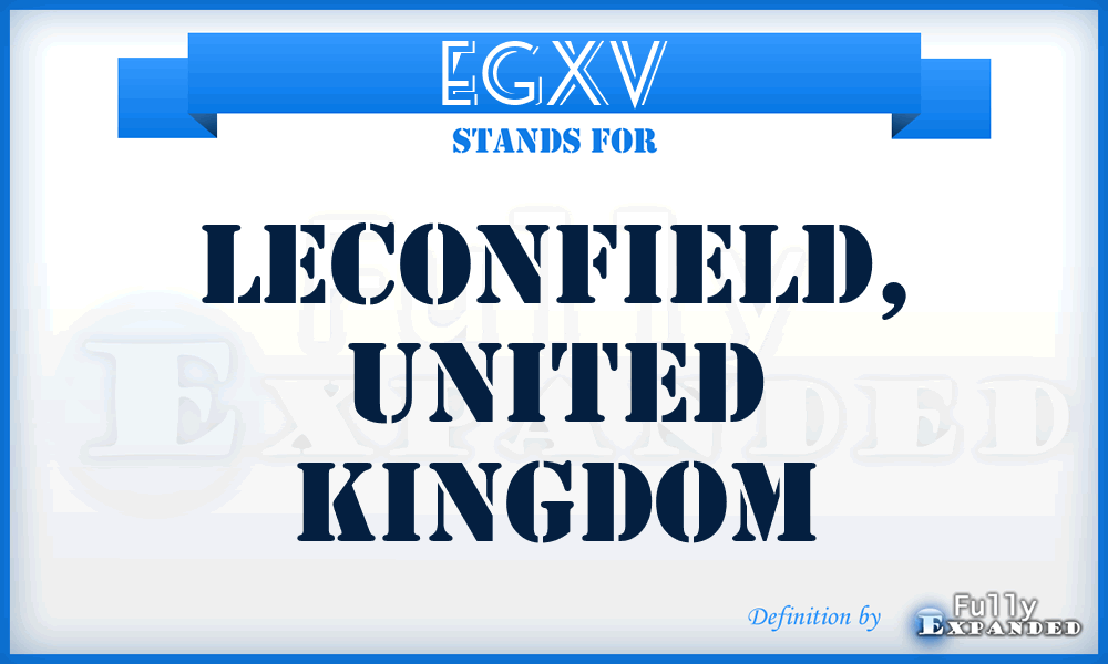 EGXV - Leconfield, United Kingdom
