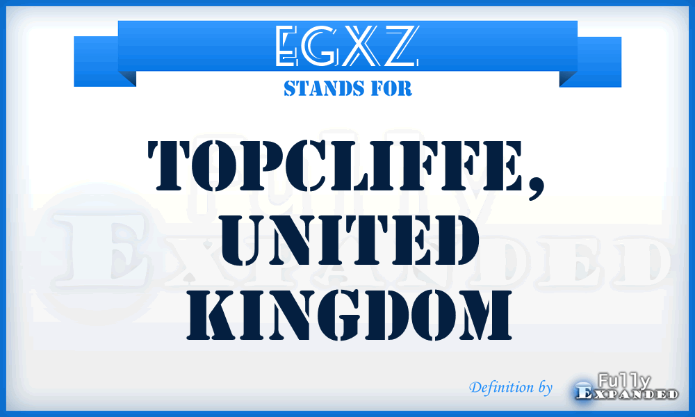 EGXZ - Topcliffe, United Kingdom