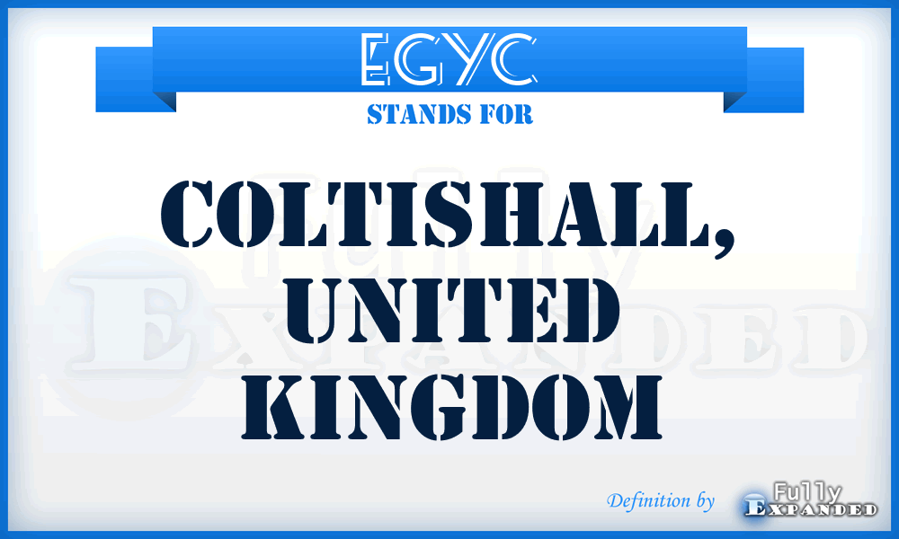 EGYC - Coltishall, United Kingdom
