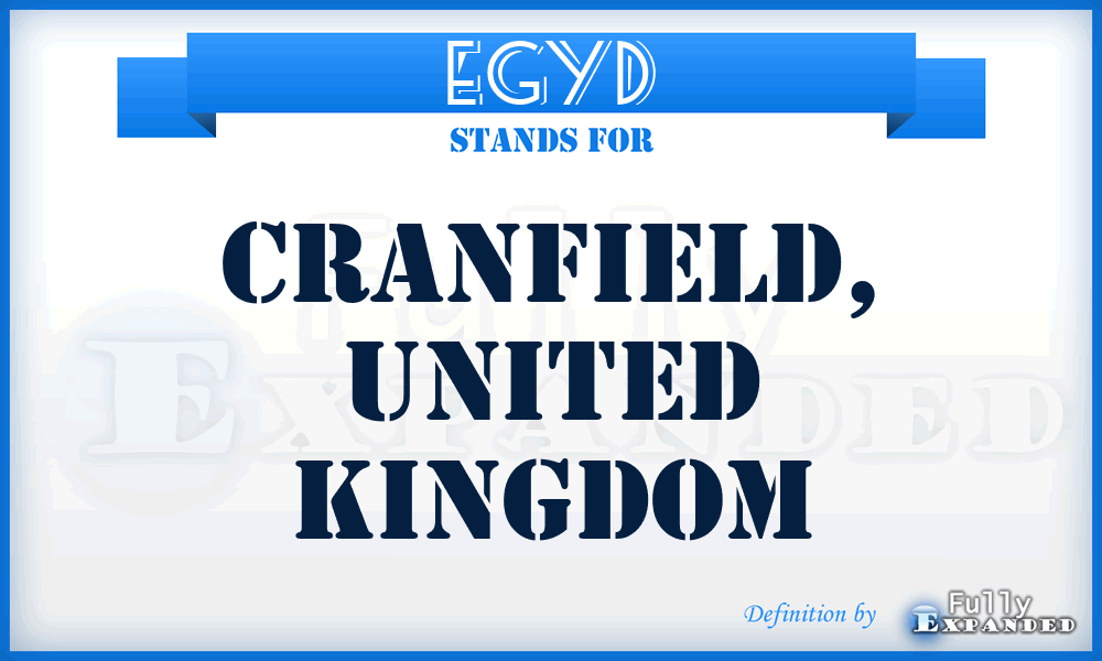 EGYD - Cranfield, United Kingdom