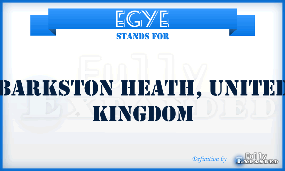 EGYE - Barkston Heath, United Kingdom