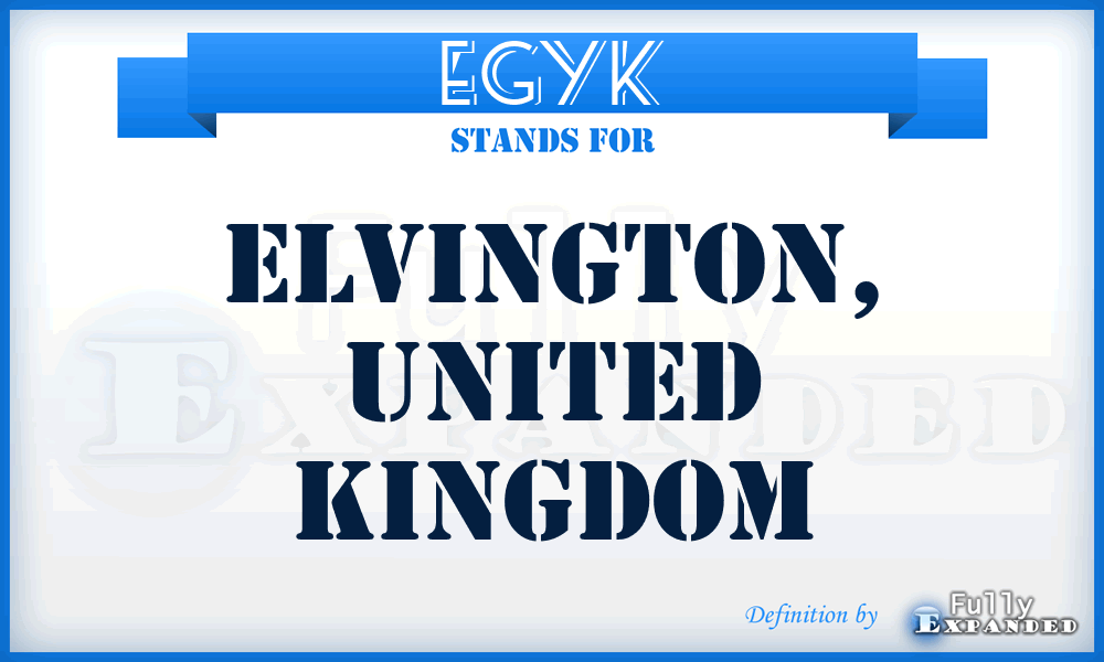 EGYK - Elvington, United Kingdom