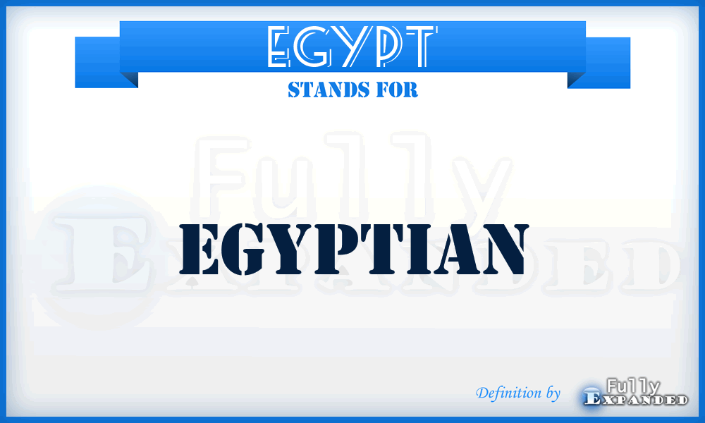 EGYPT - Egyptian
