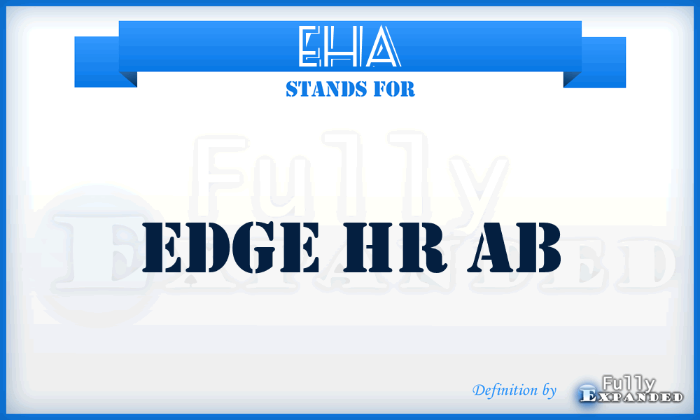 EHA - Edge Hr Ab