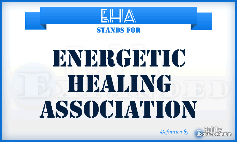 EHA - Energetic Healing Association