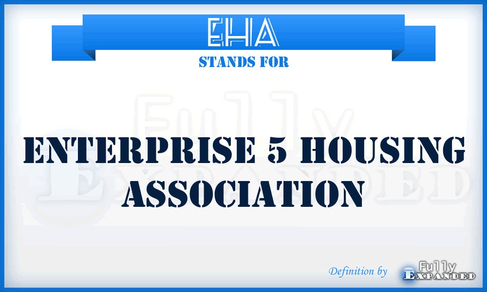 EHA - Enterprise 5 Housing Association