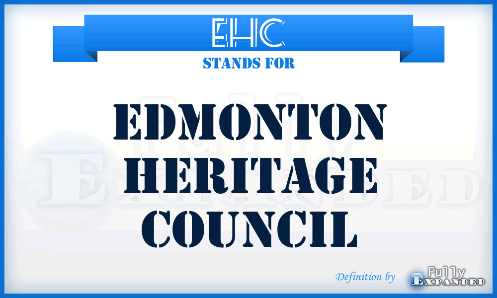 EHC - Edmonton Heritage Council