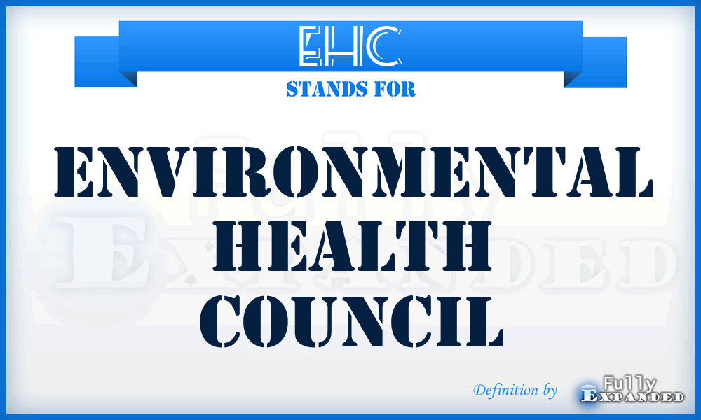 EHC - Environmental Health Council