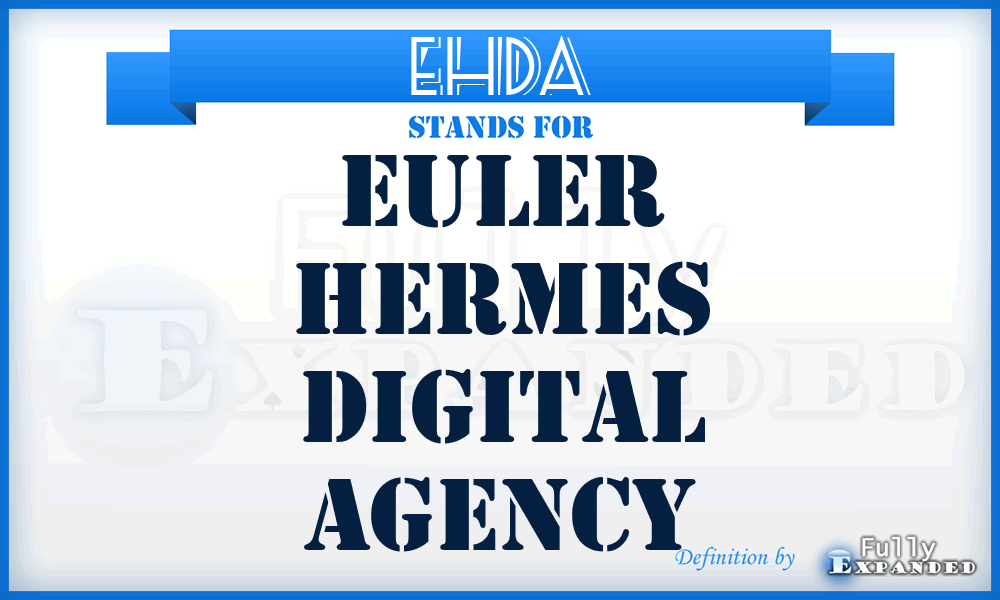 EHDA - Euler Hermes Digital Agency