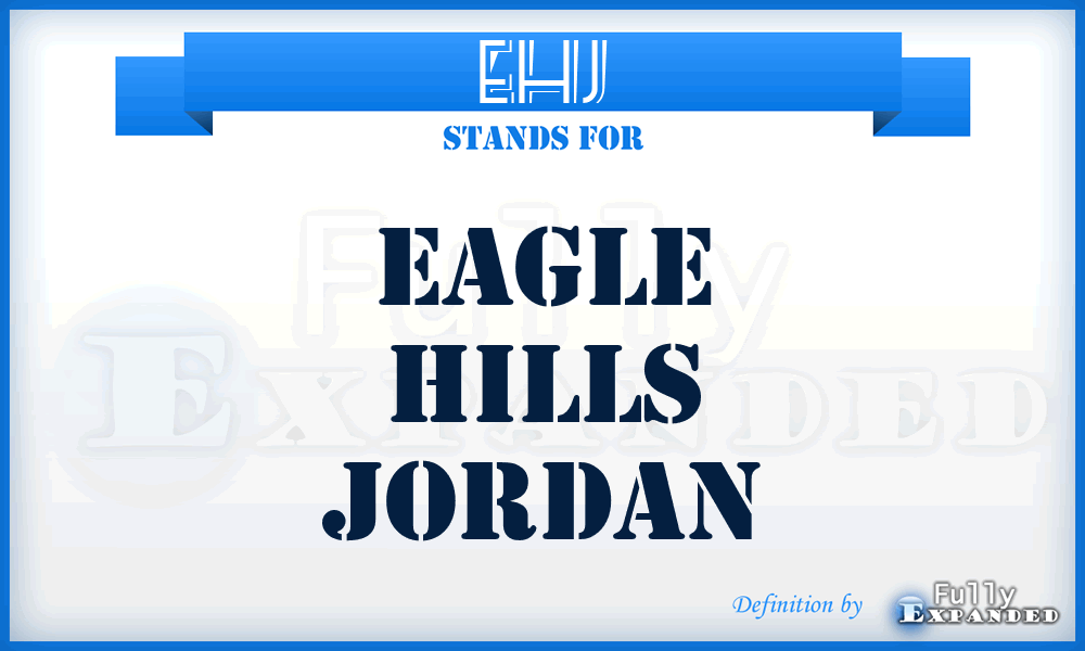 EHJ - Eagle Hills Jordan