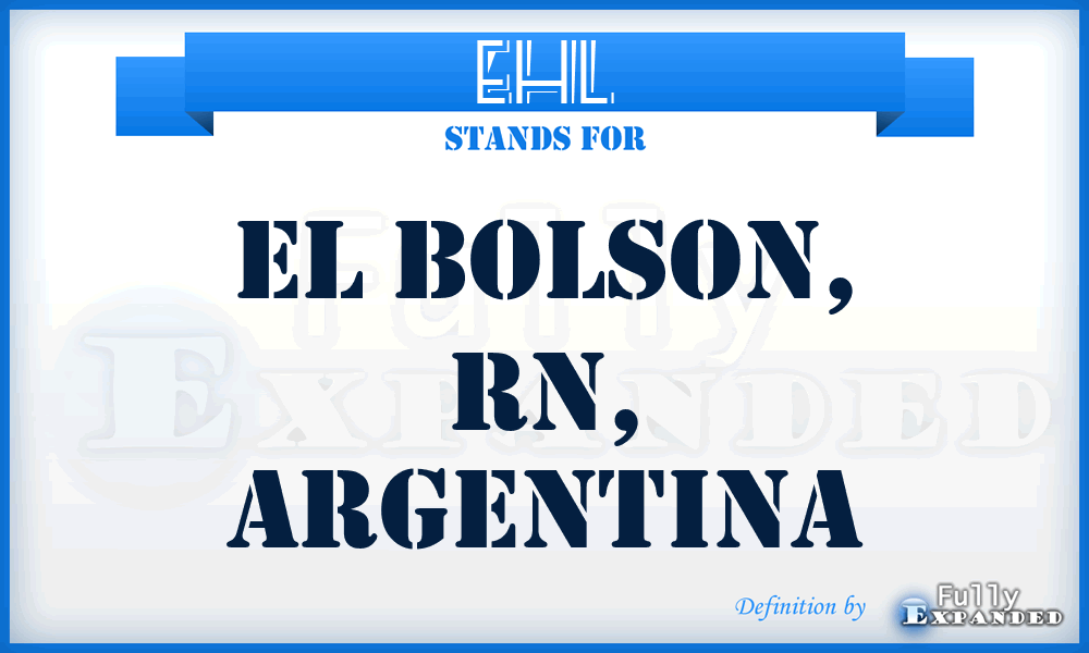 EHL - El Bolson, RN, Argentina