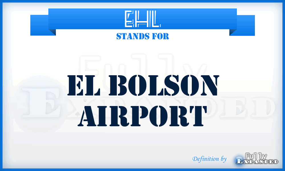 EHL - El Bolson airport