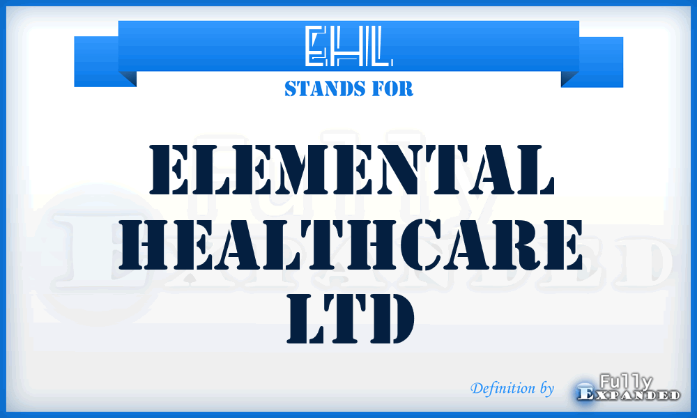 EHL - Elemental Healthcare Ltd