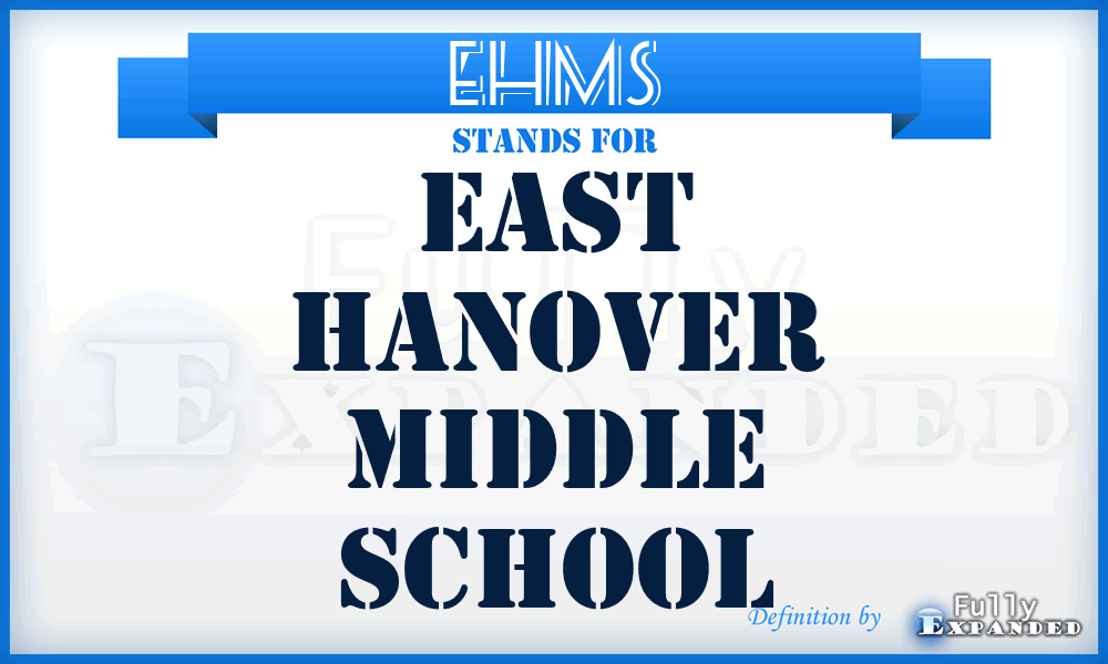 EHMS - East Hanover Middle School