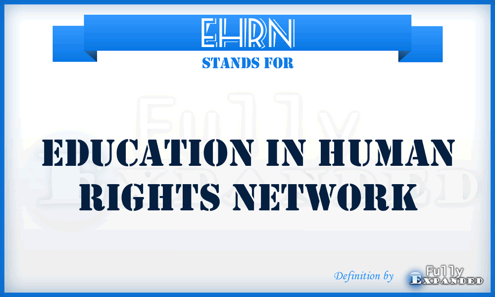 EHRN - Education in Human Rights Network