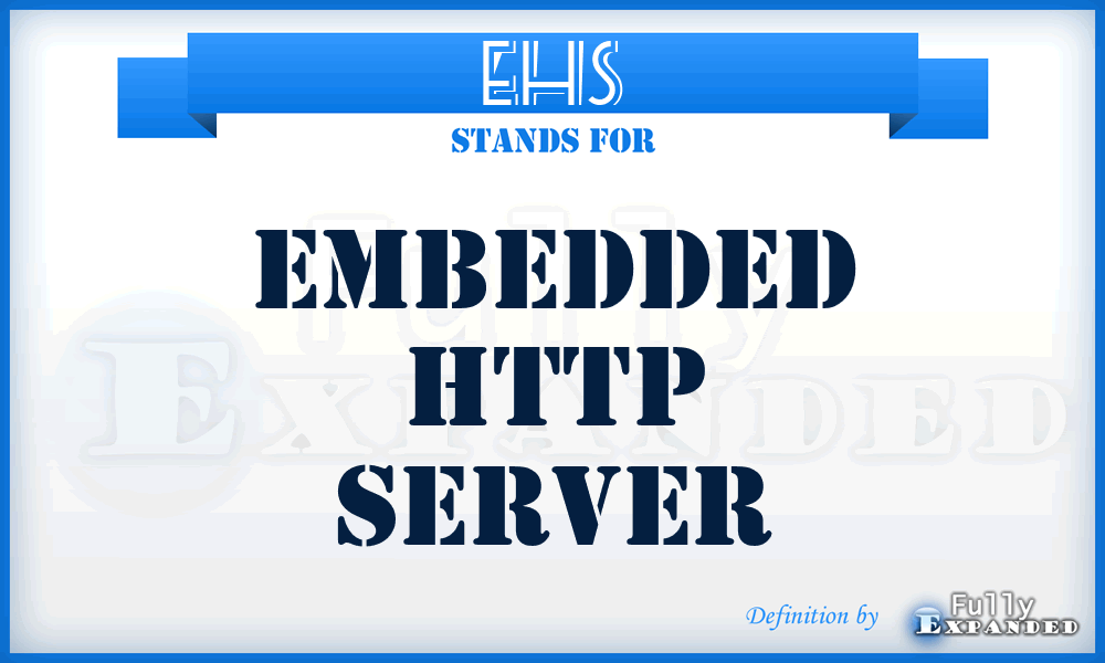 EHS - Embedded Http Server