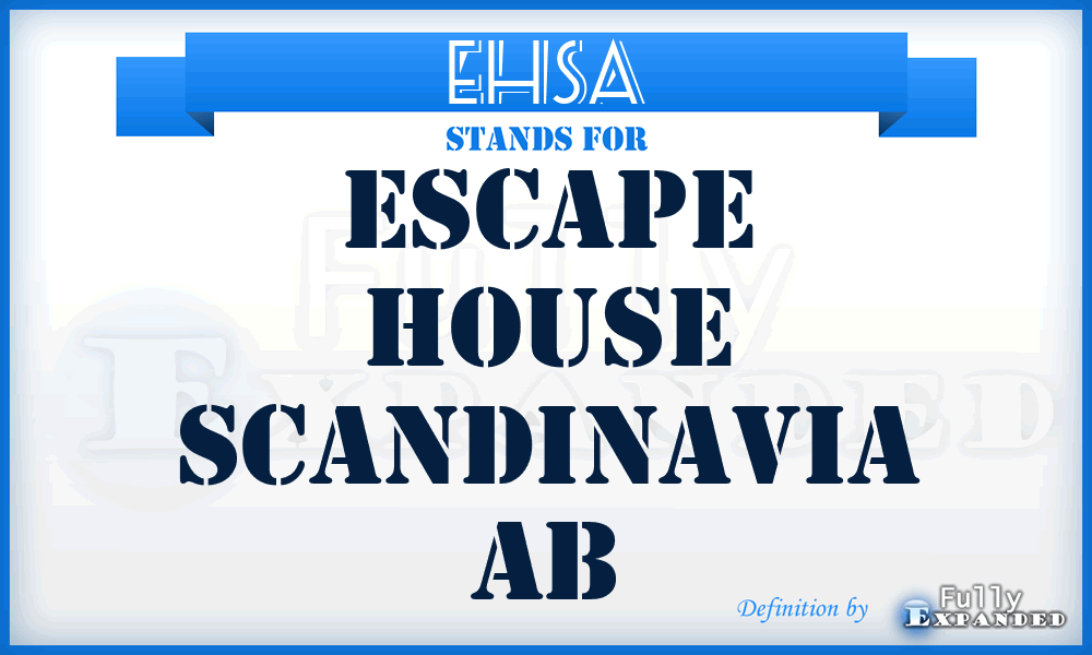 EHSA - Escape House Scandinavia Ab