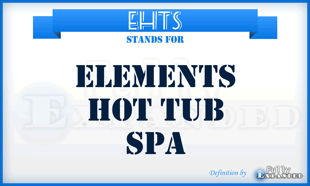 EHTS - Elements Hot Tub Spa