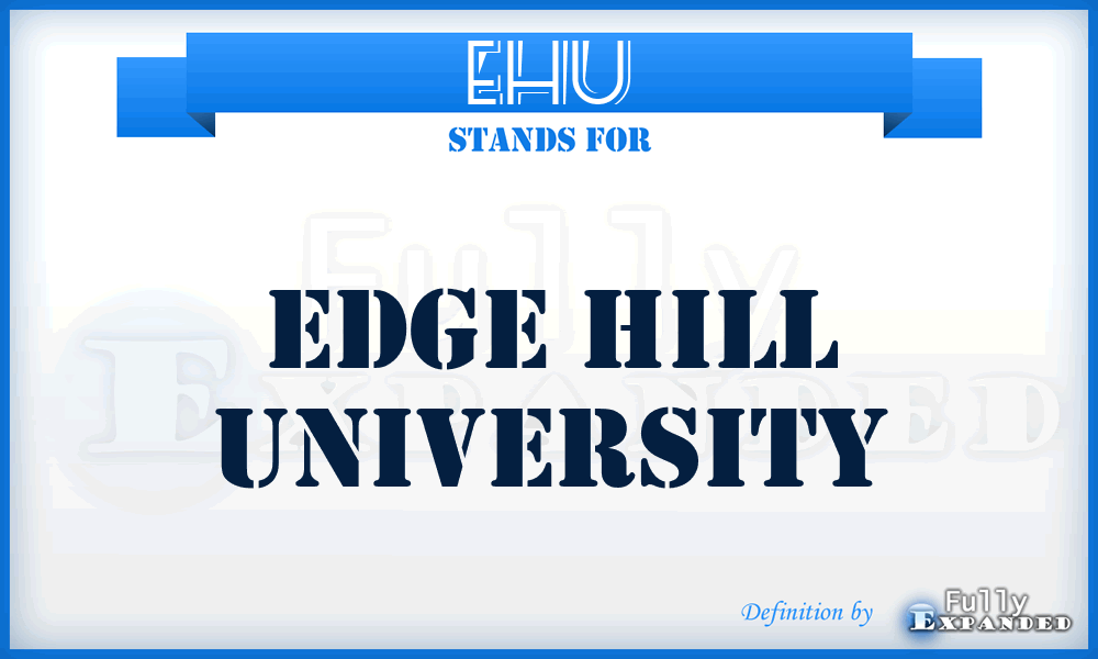 EHU - Edge Hill University