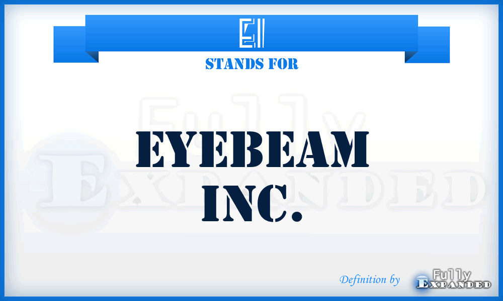 EI - Eyebeam Inc.