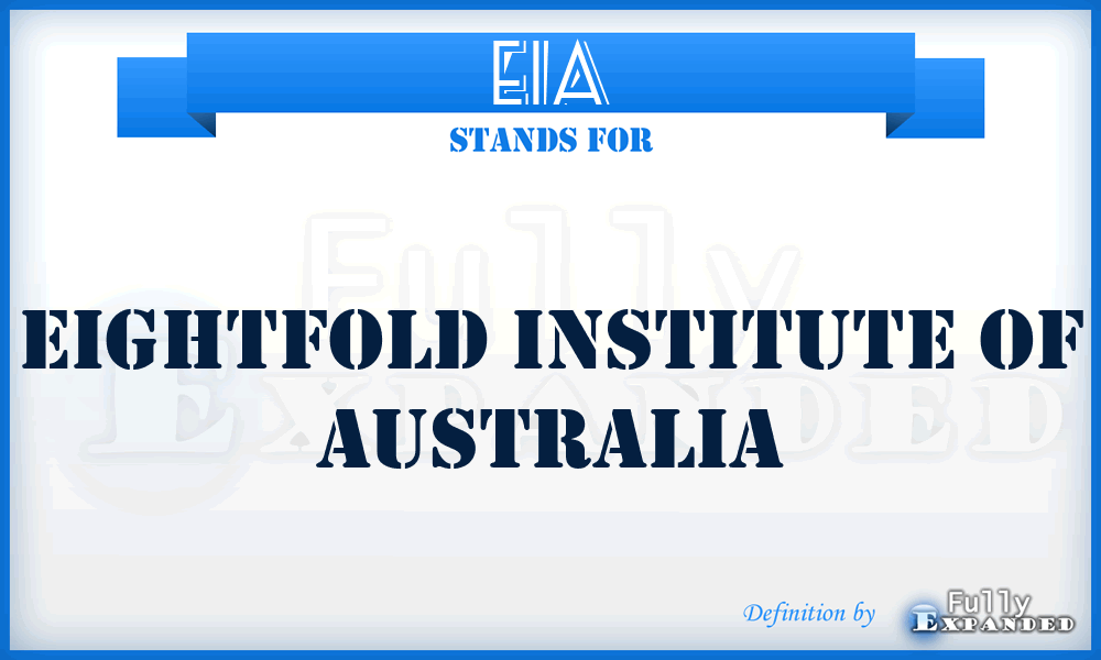 EIA - Eightfold Institute of Australia