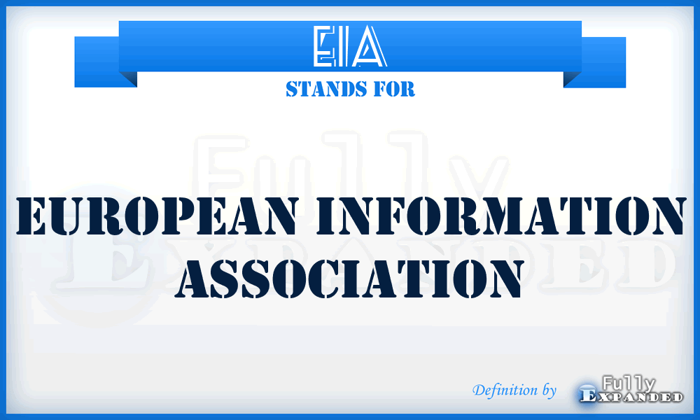 EIA - European Information Association
