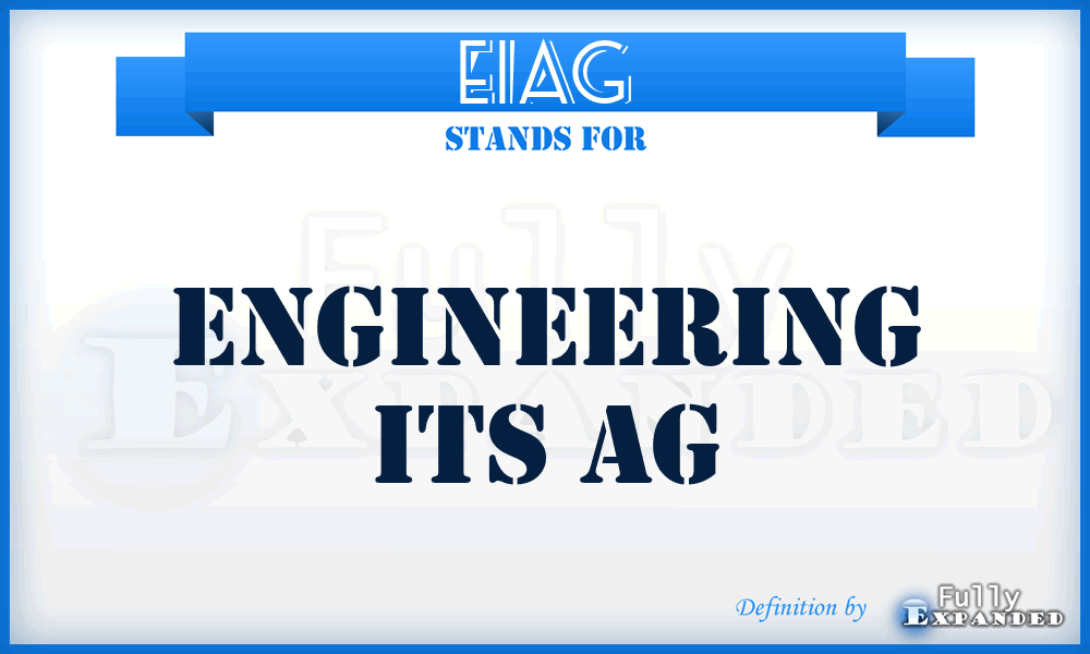 EIAG - Engineering Its AG