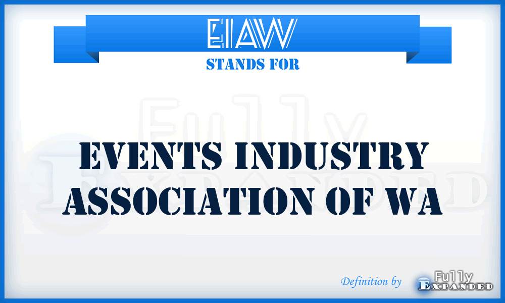EIAW - Events Industry Association of Wa