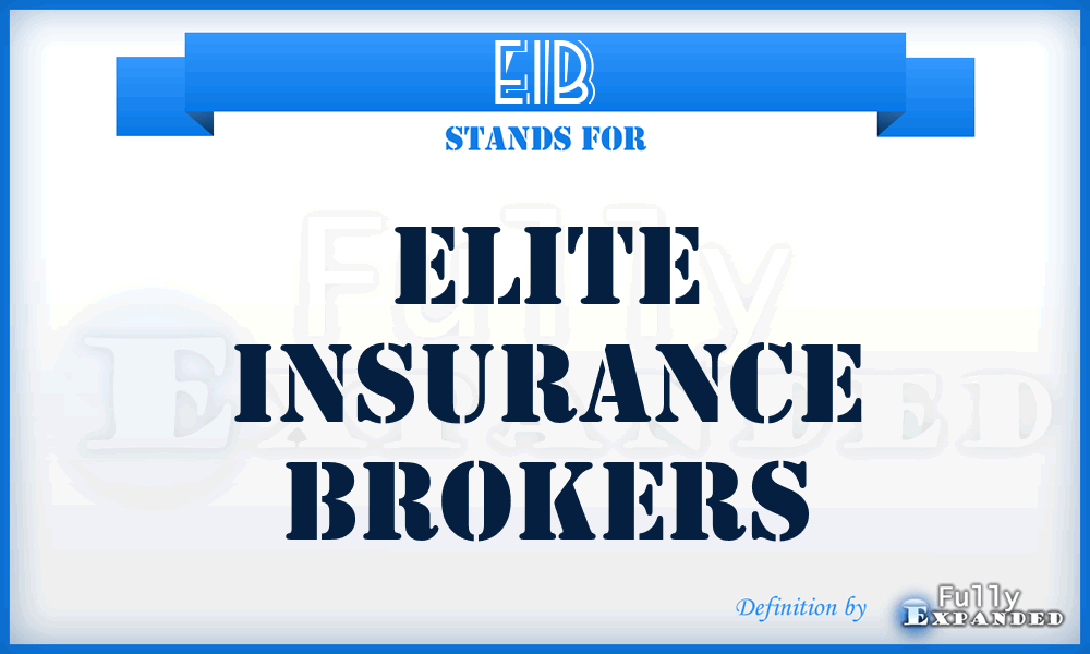 EIB - Elite Insurance Brokers