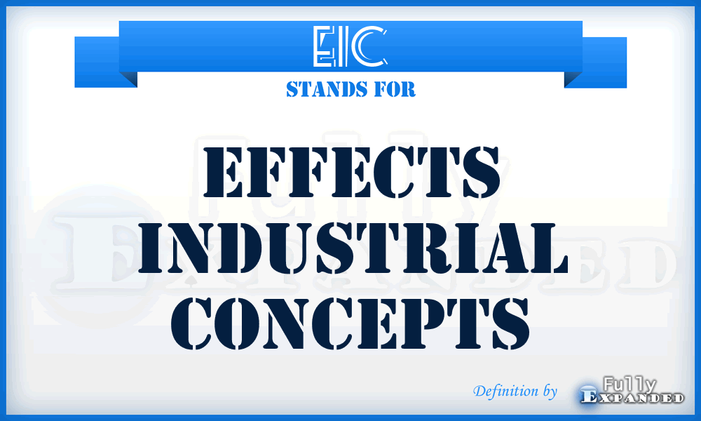 EIC - Effects Industrial Concepts