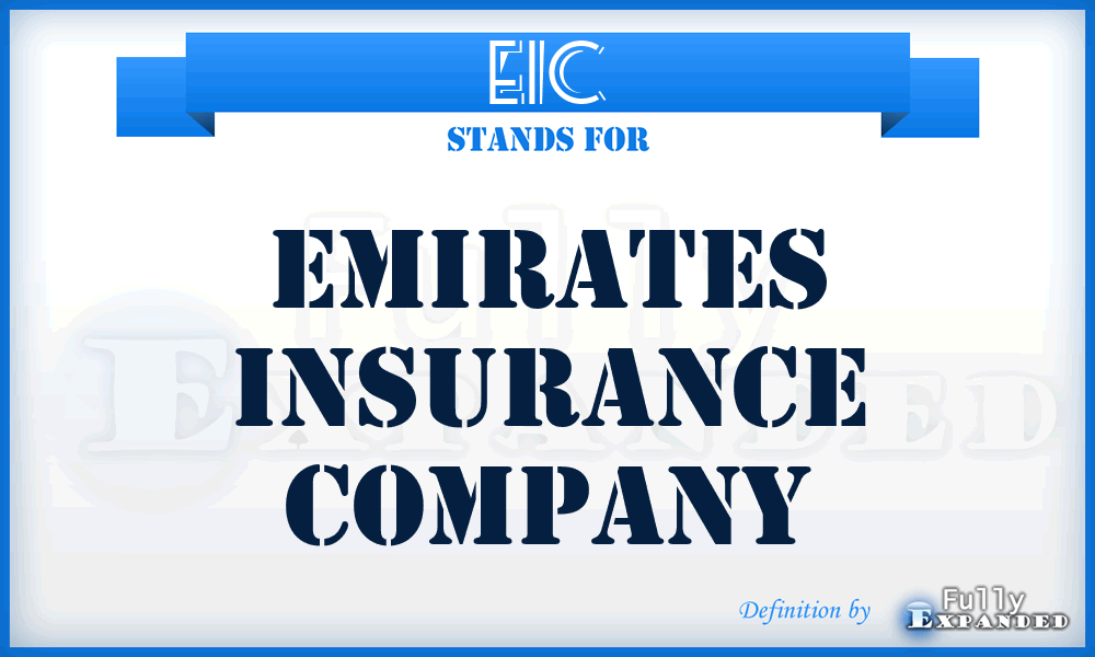 EIC - Emirates Insurance Company