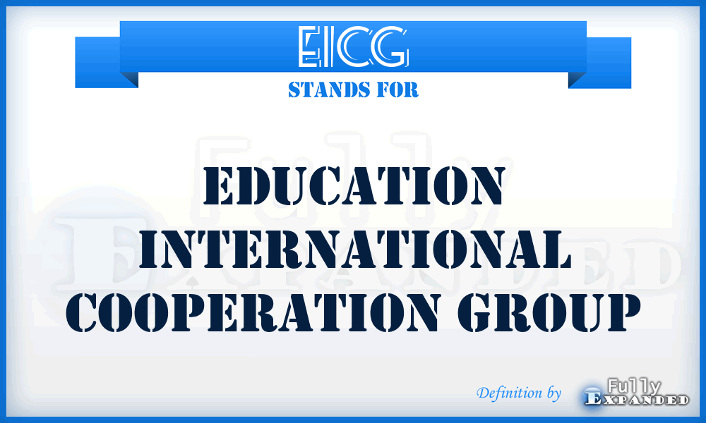 EICG - Education International Cooperation Group