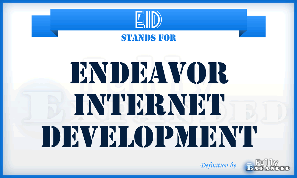 EID - Endeavor Internet Development