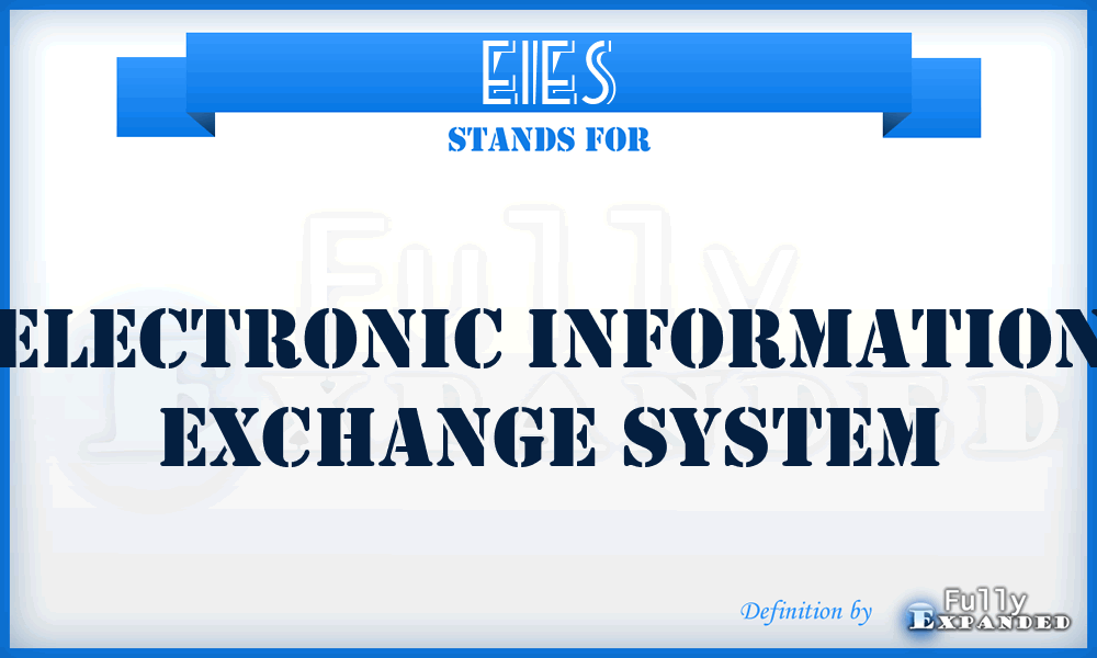 EIES - Electronic Information Exchange System