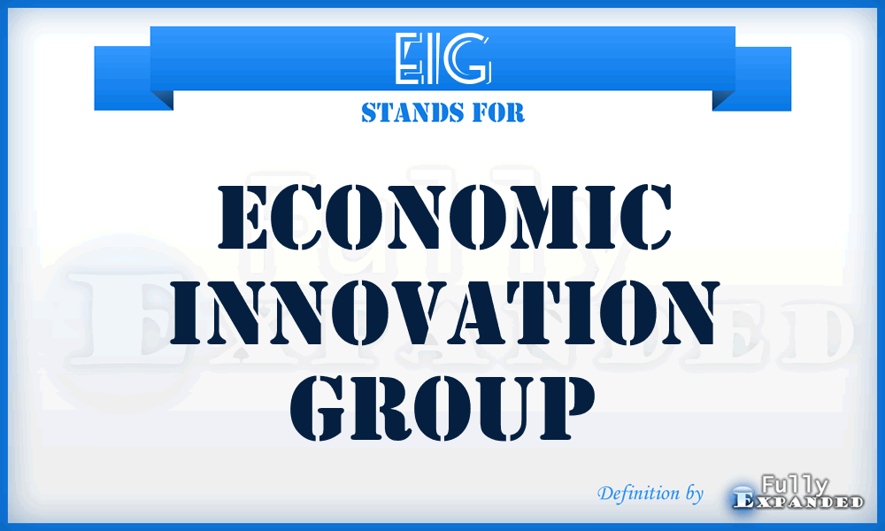 EIG - Economic Innovation Group