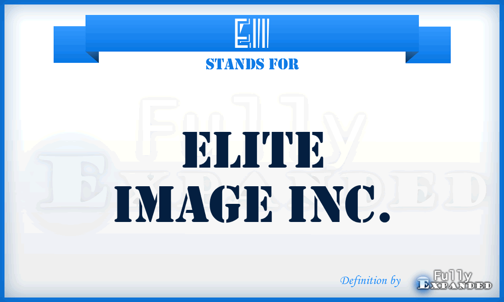 EII - Elite Image Inc.