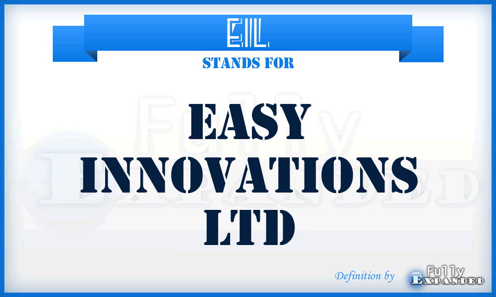 EIL - Easy Innovations Ltd