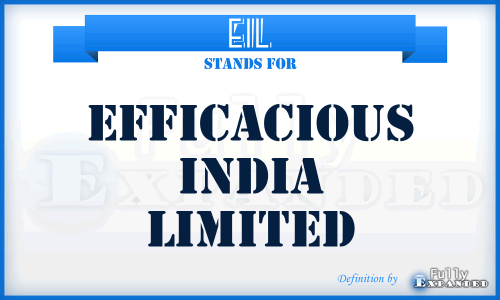 EIL - Efficacious India Limited